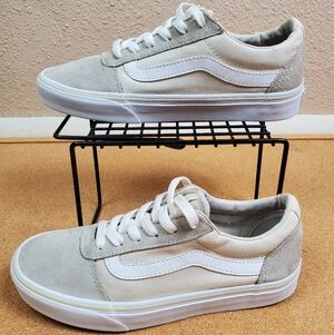 Vans Women's Off The Wall 500714 Gray white Casual Sz 7